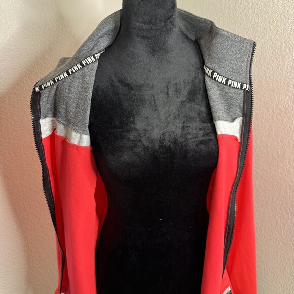 Victorias Secret PINK Ultimate Womens Zip-Up Jacket Size L Polyester/Elastane Co - Picture 4 of 9